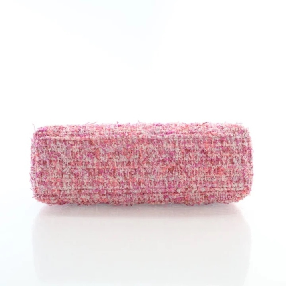 FULL SET AUTHENTIC Chanel 24P Kelly Shopping Bag Small Pink Tweed - Picture 10 of 15